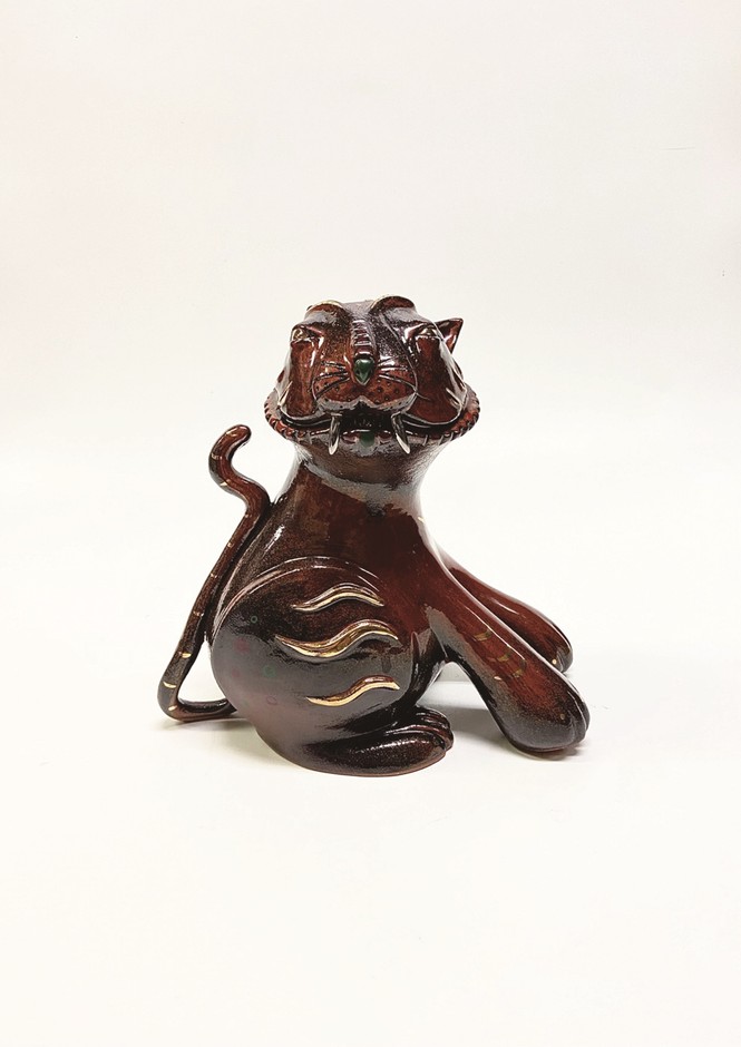 河明求(HA, Myeong gu)《Happy Tiger》2021年　個人蔵