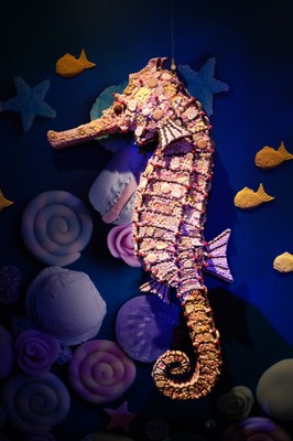 お菓子の水族館展示作品2