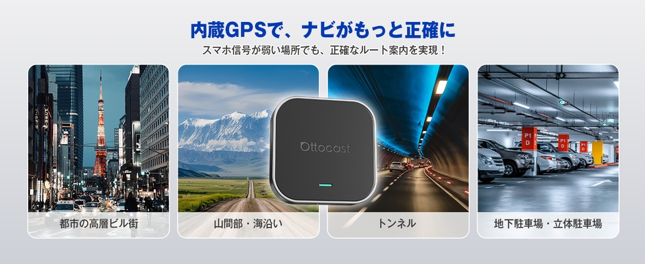 高精度GPSを内蔵