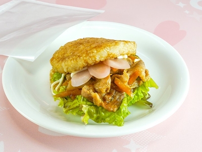 岩下の新生姜 生姜焼きライスバーガー