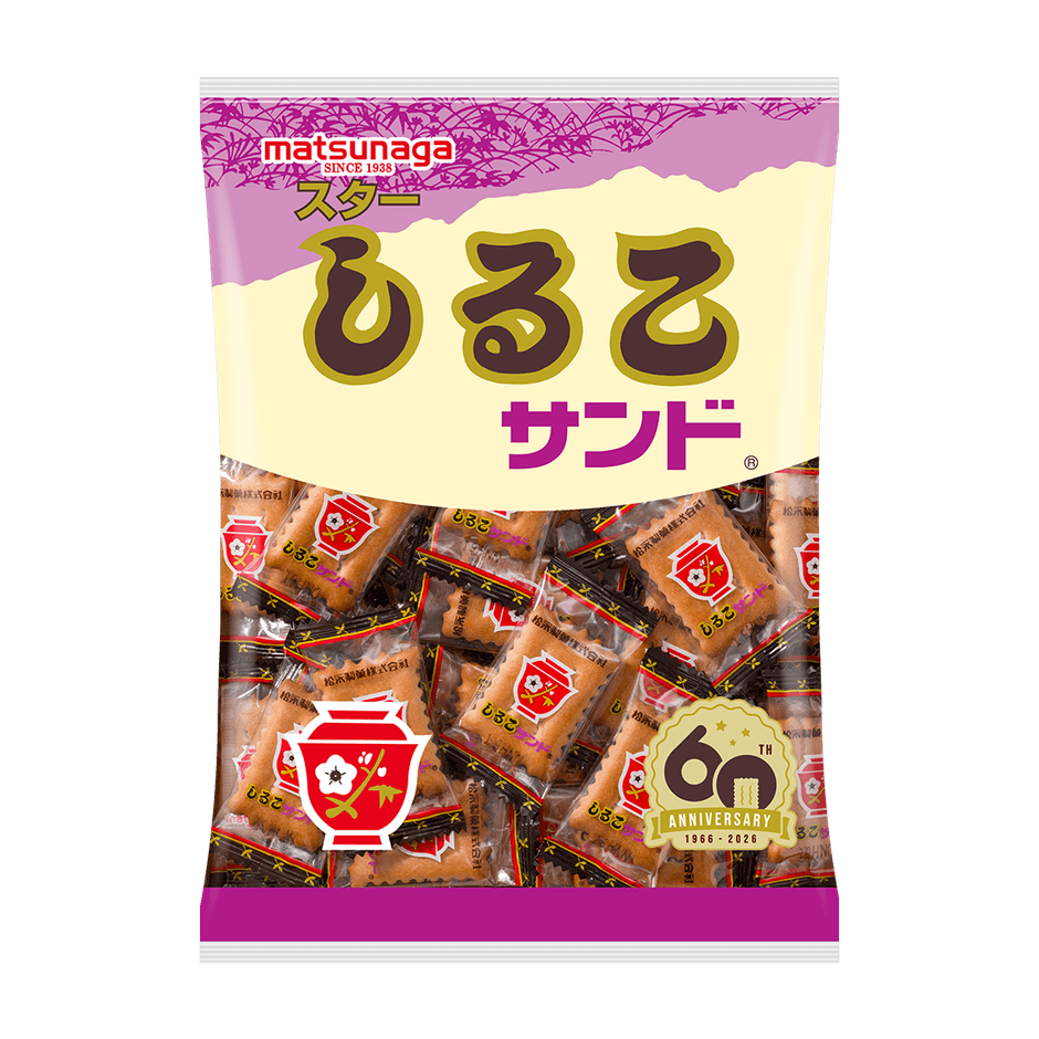 スターしるこサンド110g 60周年記念パッケージ