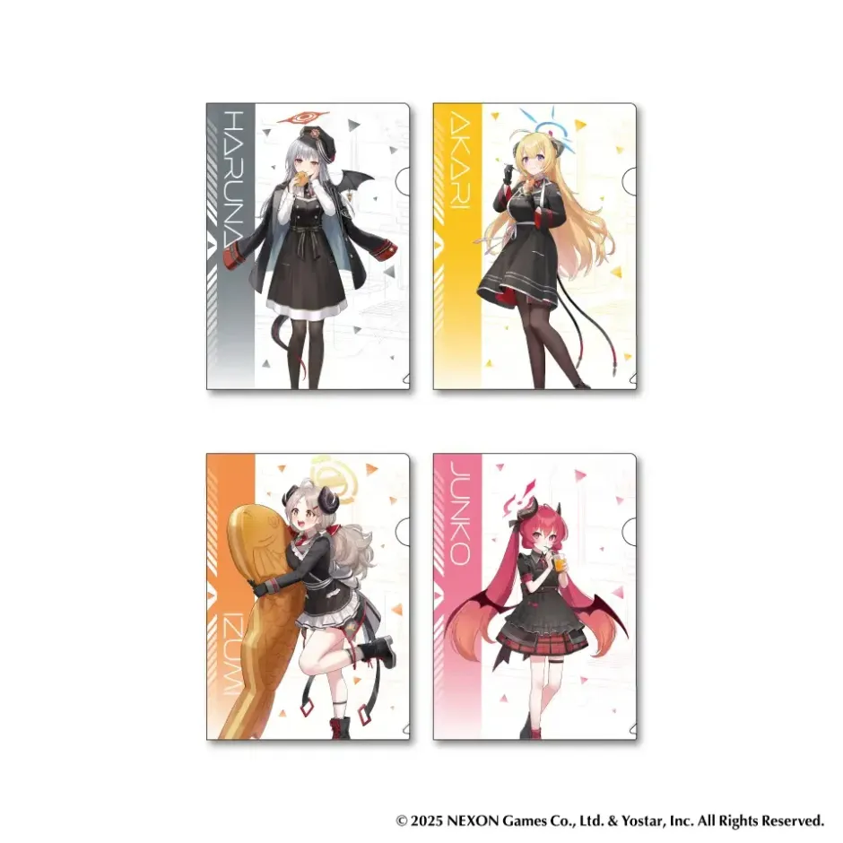 ▲ブルーアーカイブ クリアファイルセット（2枚入／全２種）　税込990円