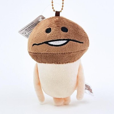 なめこ栽培キットの個性的なぬいぐるみマスコット