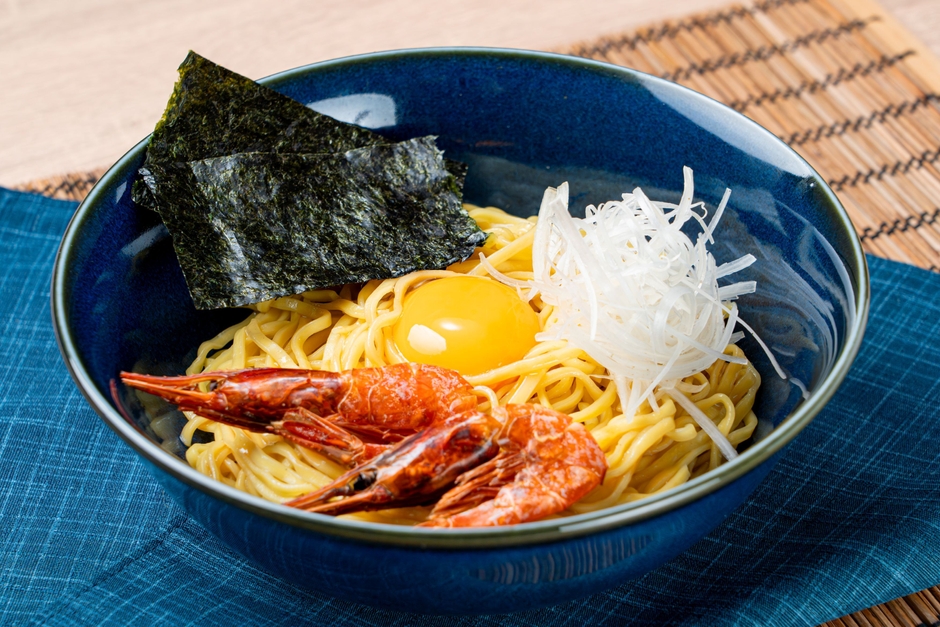 甘海老だし油そば 皿盛りイメージ
