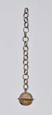 画像6. 迦楼羅面　鎖付金銅鈴　(飛鳥時代・7世紀)　東京国立博物館蔵