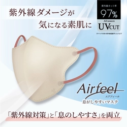 残暑の“隠れUV”対策に、UVカット率97％の立体マスク「ピンクベージュ30枚入り」が9月発売