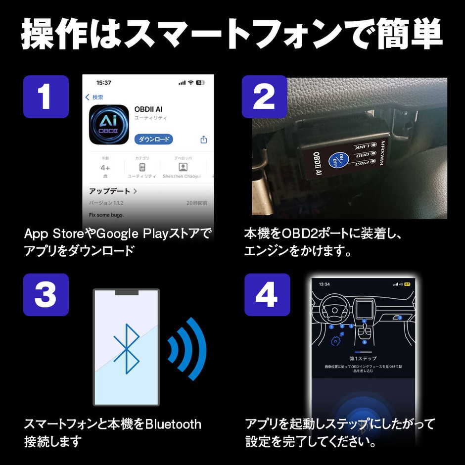 スマートフォンで接続