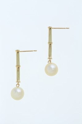 KAGUYA bamboo “Single” gold ピアス