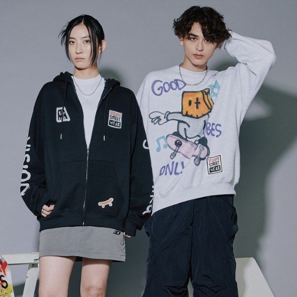 【guernika】総柄zipパーカー/【guernika】アノニマウススウェット(1)