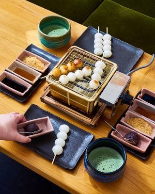 お抹茶、だんご三昧