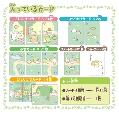 すみっコぐらし つなげてあそぼう!おさんぽカードゲーム 内容