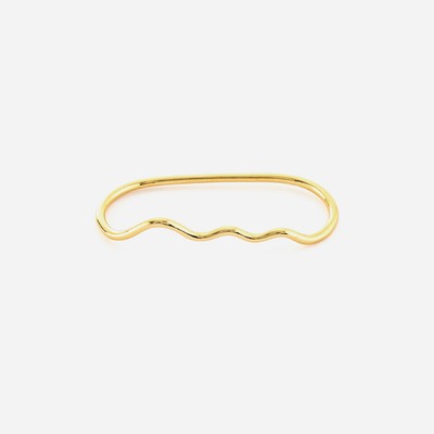 NUWL GLOSS WAVE 2FINGER RING