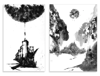 圧倒的なデザイン力！墨絵作家・横山円が9月6日(金)～9月8日(日)に表参道にて個展を開催