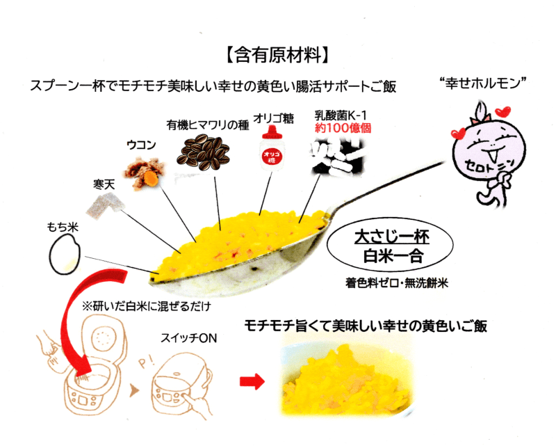 スプーン一杯の成分／白米一合