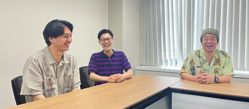 中野文也(トワイライト渚)、カミノシュウヘイ(トワイライト渚)、有野晋哉(よゐこ)