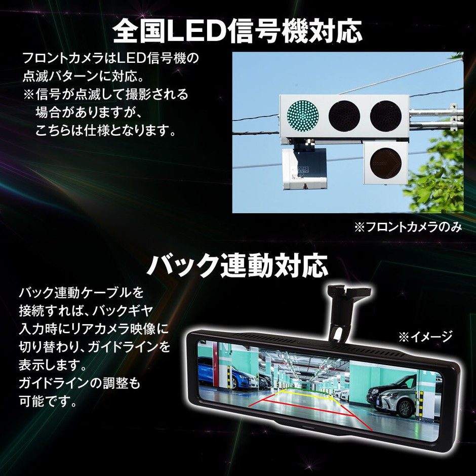 バック連動