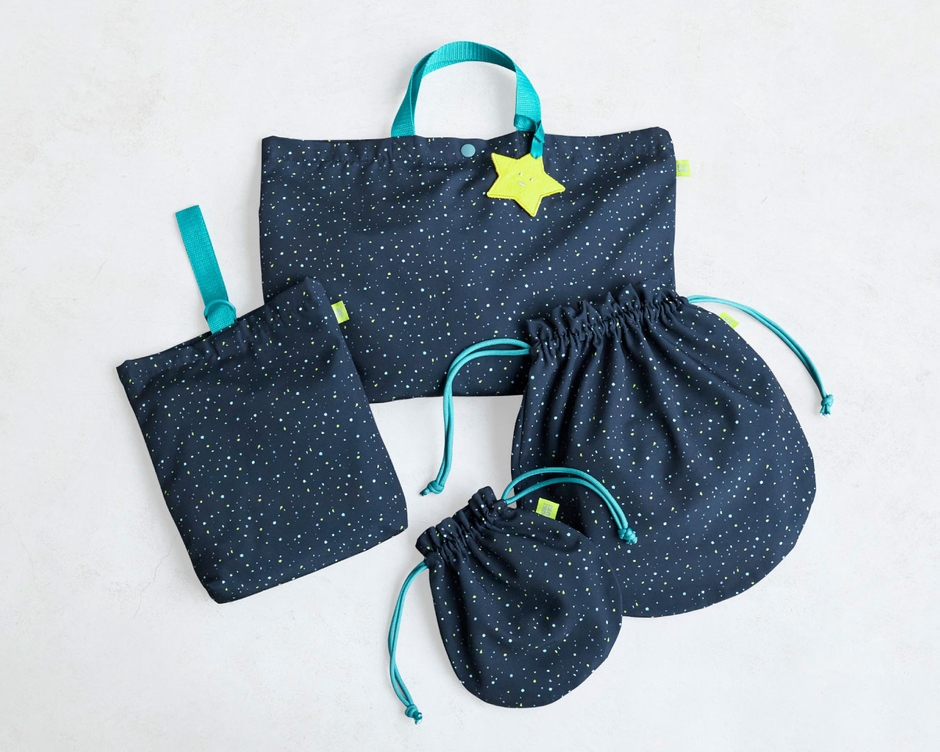 OMAMORI SCHOOL BAG 4点セット(星柄)