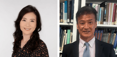 近畿大学社会連携推進センター教授　奥田祥子（左）、関西大学社会学部教授　吉川徹（右）