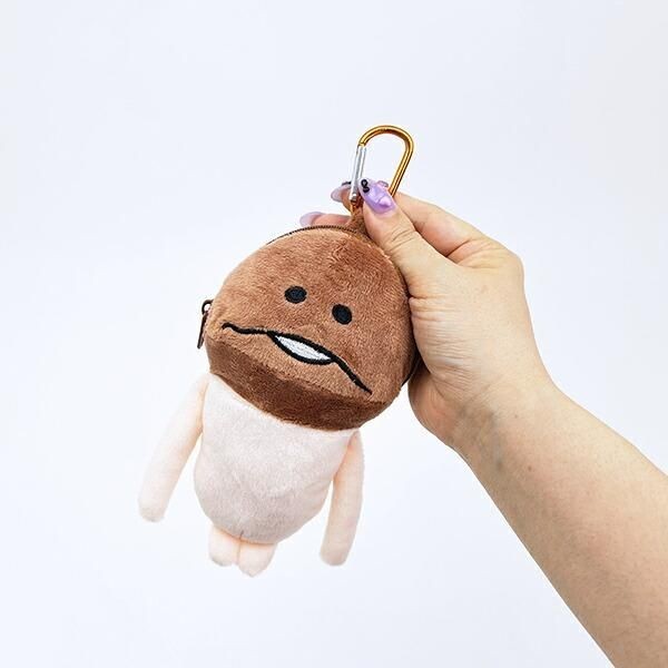 なめこ栽培キットの個性的なぬいぐるみマスコット