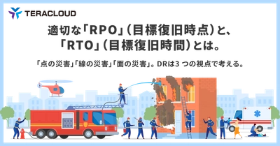 【資料公開】適切な「RPO」(目標復旧時点)と、「RTO」(目標復旧時間)とは。「点の災害」「線の災害」「面の災害」。DR は3 つの視点で考える。