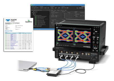DisplayPort(TM) 2.1 物理層コンプライアンス テスト対応 第2世代自動コンプライアンステストフレームワーク「QualiPHY 2」