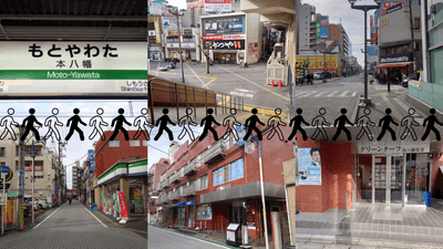 JR本八幡駅から徒歩2分・赤レンガビル3階のメンズ脱毛サロンDugong【ジュゴン】市川本八幡店までのアクセス
