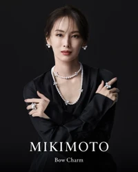 北川景子がまとう「Bow Charm」新作ジュエリー　 MIKIMOTOが描くコレクションの世界観を美しく体現