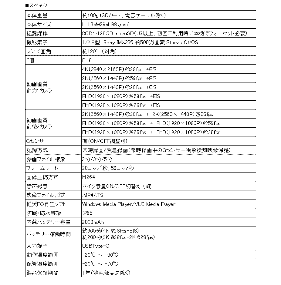 製品仕様2