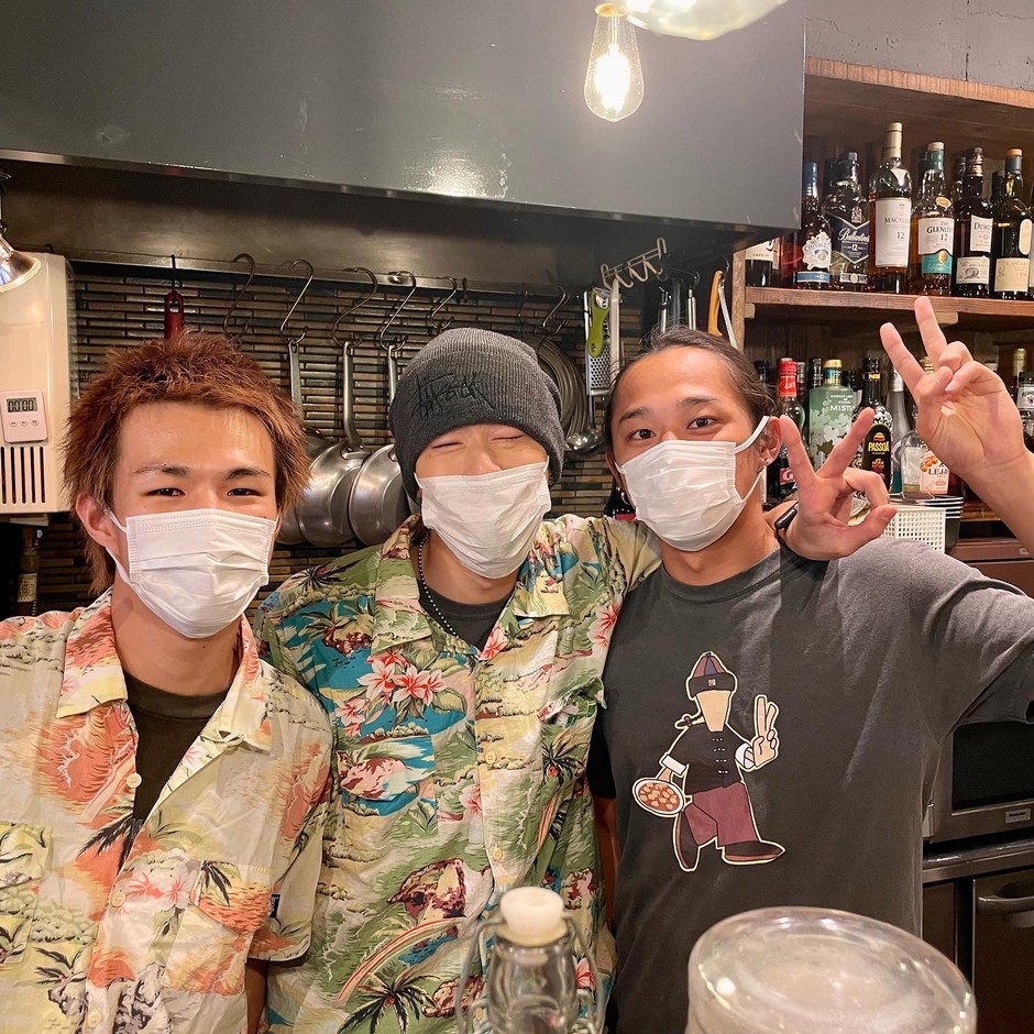 店主とスタッフ