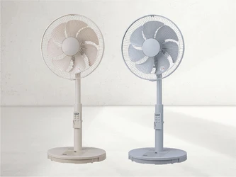 触れたら止まる、だから安心　 「タッチストップ DCリビング扇風機」を4月中旬に新発売