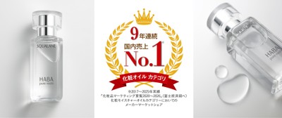 「化粧オイルカテゴリ」マーケットシェア9年連続No.1を獲得