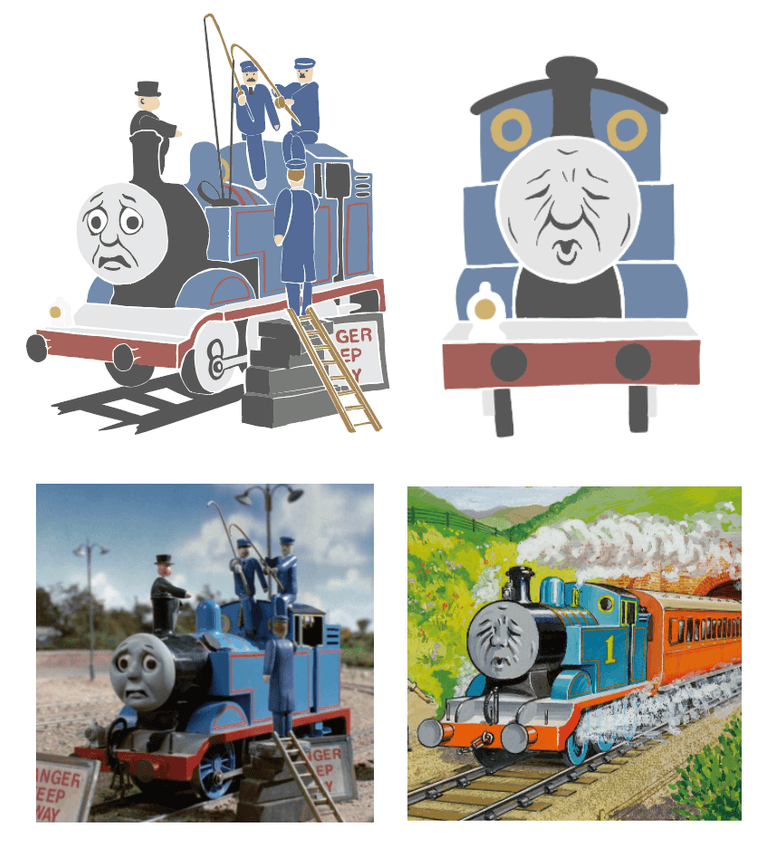 シリーズ1の12話「トーマスとさかなつり」　汽車のえほん第4巻「トーマスのさかなつり」