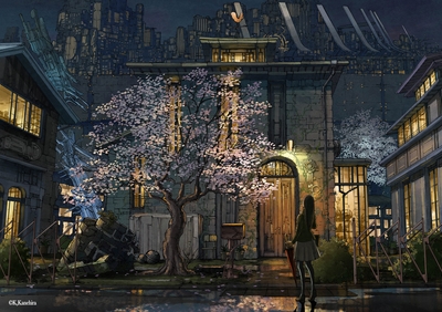 新作「桜が丘16丁目256番地　夜」(C)K,Kanehira