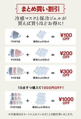 マスク専用保冷ジェルとまとめ買いでお得