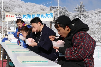 かき氷早喰い競争