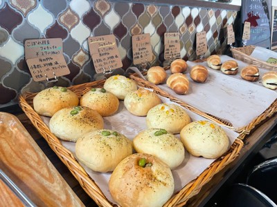 店内に並ぶフォカッチャたち　
