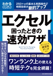 手に取りやすいハンディサイズのエクセル解説書が発売。基本操作はもちろん、時短テク、ピボットテーブル、データ分析関数なども詳しく解説！