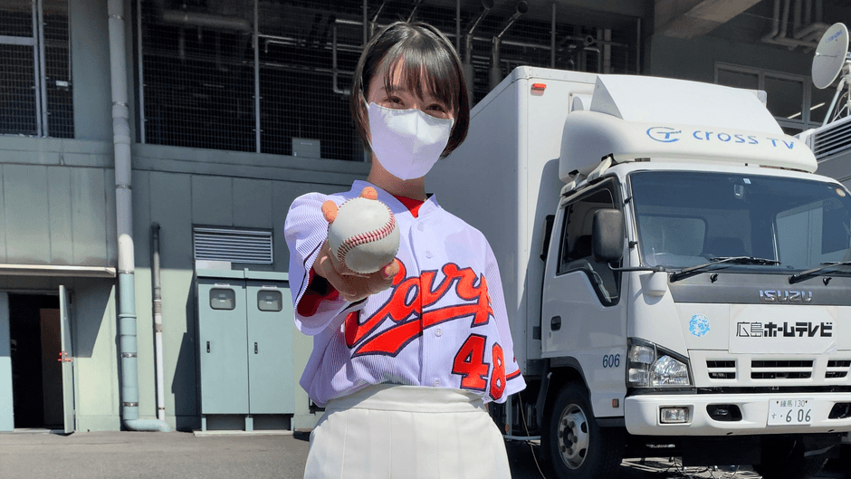 始球式当日を迎えたSTU48甲斐心愛