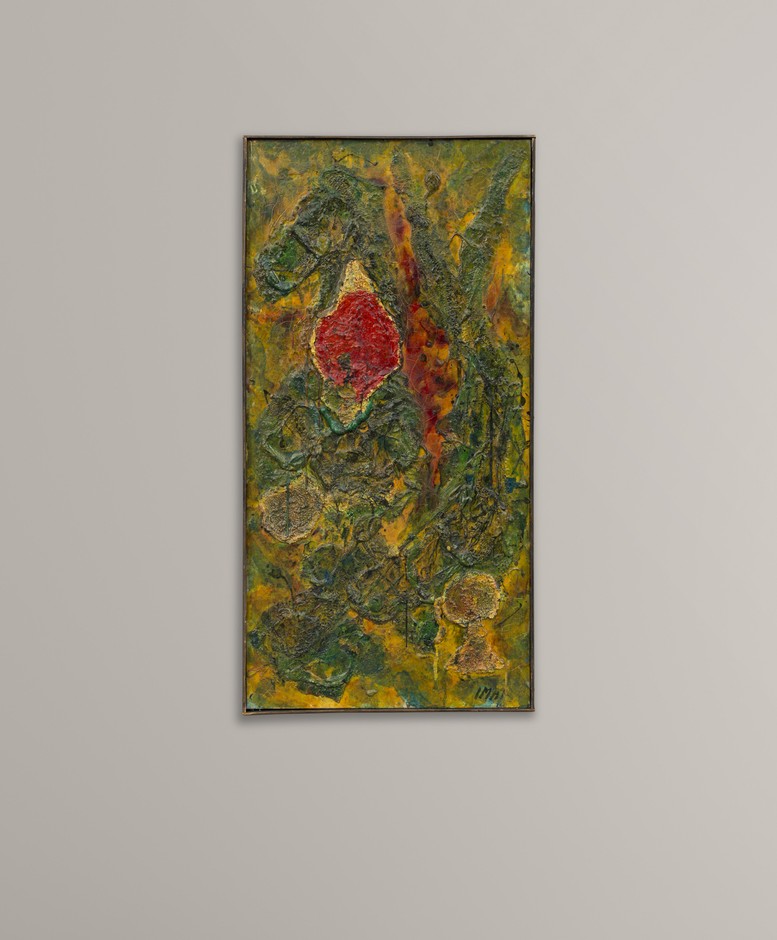 今井俊満 作品 キャンバス・アクリル