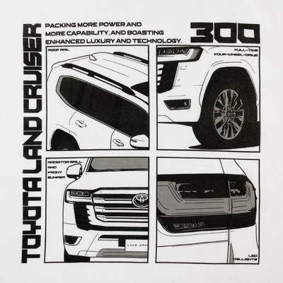 2401TY01-19 LAND CRUISER 300プリントTEE