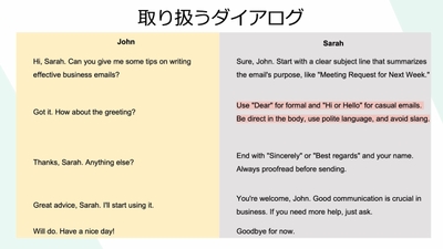 eラーニング「明日から使える英会話　ビジネス英会話～ビジネスメールの作成方法」