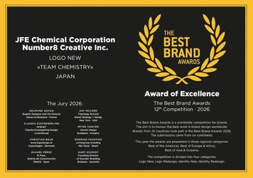 JFEケミカルのビジョンロゴ『TEAM CHEMISTRY』が ドイツの国際デザイン賞で優秀賞を受賞