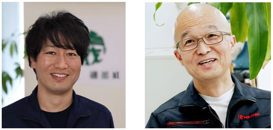 有限会社礒部組 代表取締役 礒部 英俊氏(左)、常務取締役 宮内 保人氏(右)
