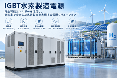 図. IGBT水素製造電源の製品画像
