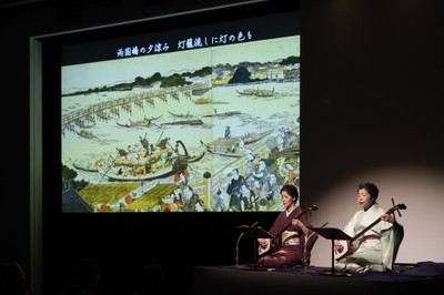 昨年の公演「北斎小唄　より道　江戸・東京　橋めぐり」より　撮影:渡邉肇