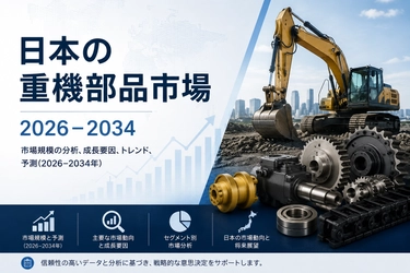 日本の重機部品市場は2034年までにUSD 17,909.98百万の収益を創出見込み｜成長率6.42％で拡大