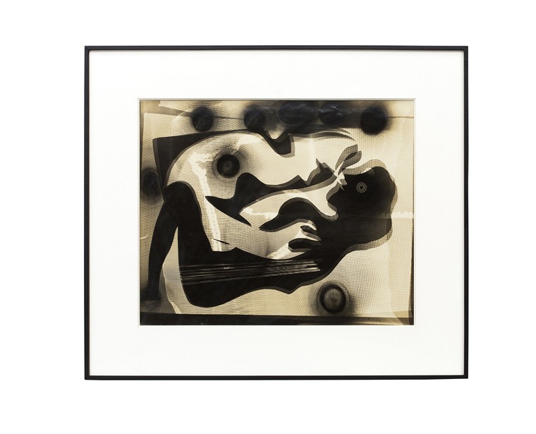 瑛九「愛撫」フォトデッサン 45.7×55.4cm 落札予想価格30~40万円