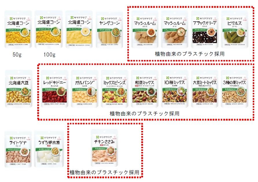 「サラダクラブ 素材パウチ」 シリーズ 全19品