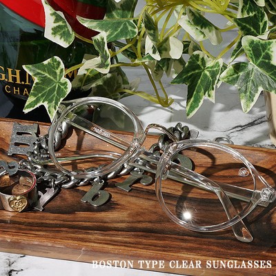 Boston Type Clear Sunglasses