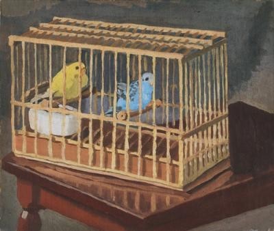 小林徳三郎《鳥籠》1930年 ふくやま美術館